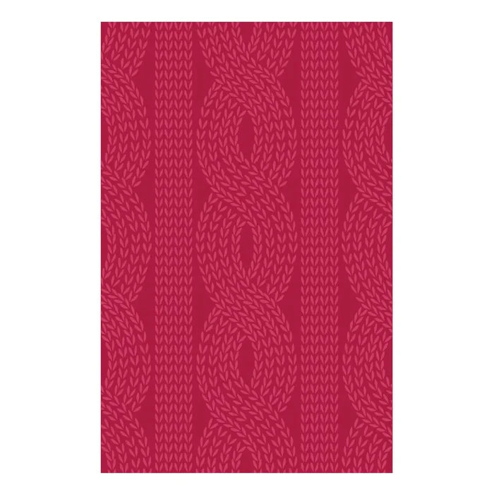 Snuggly Knit Embossing Folder of the Month - embossing folder