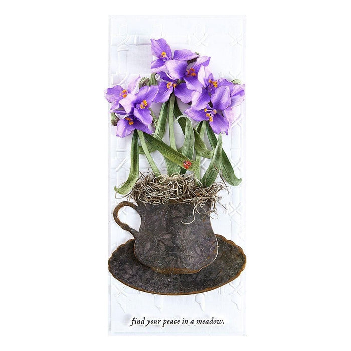 Spiderwort Etched Dies by Susan Tierney-Cockburn