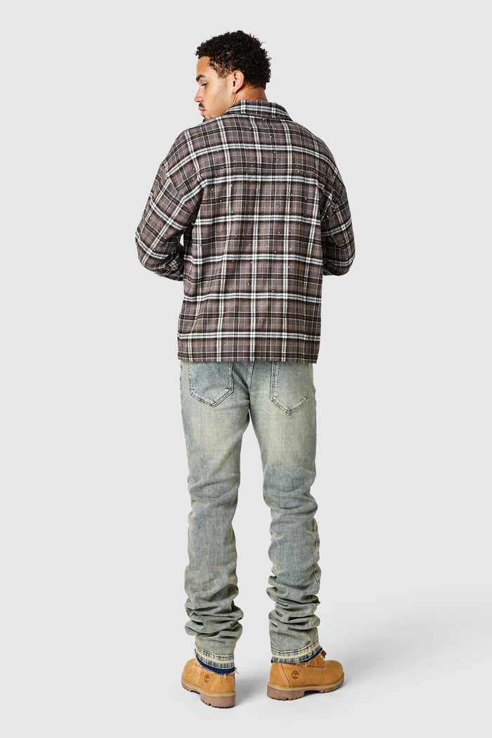 Stacked Jean - Desert Blue
