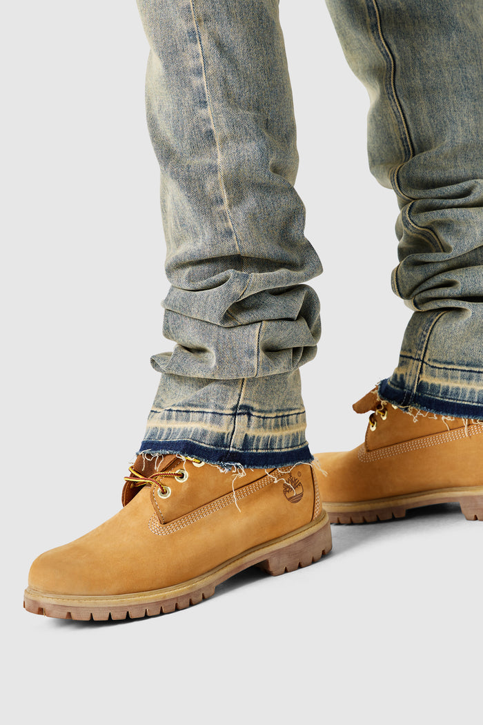 Stacked Jean - Desert Blue