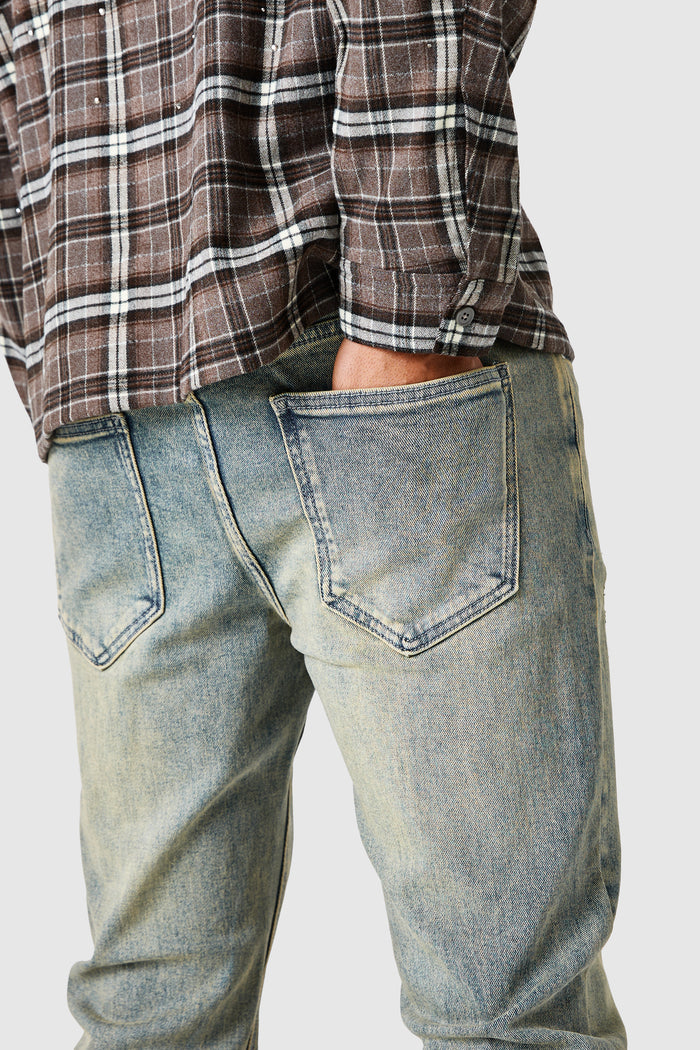 Stacked Jean - Desert Blue