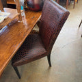STAMPED LEATHER CHAIR