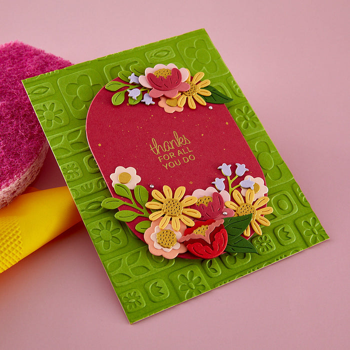 Suds & Buds 3D Embossing Folder