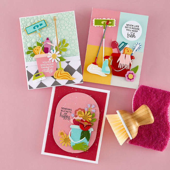 Suds & Buds 3D Embossing Folder