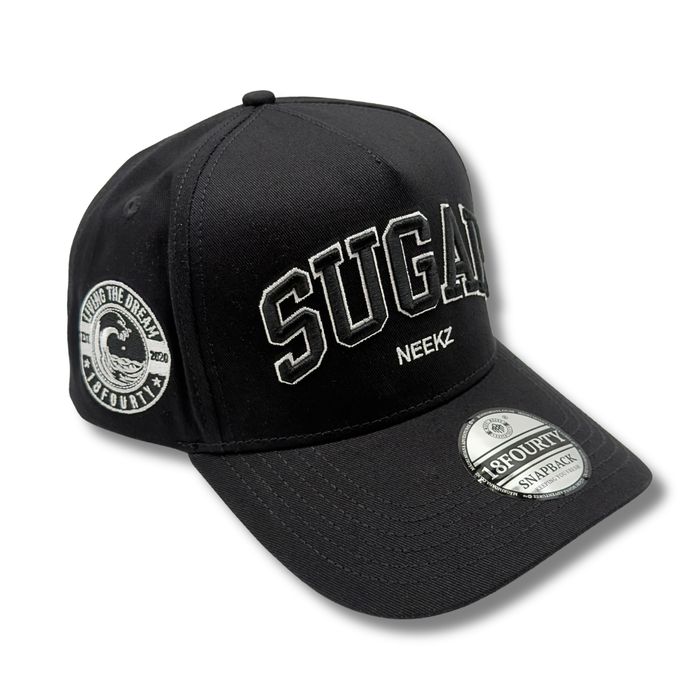 SUGAR NEEKZ BLACK OUT SNAPBACK