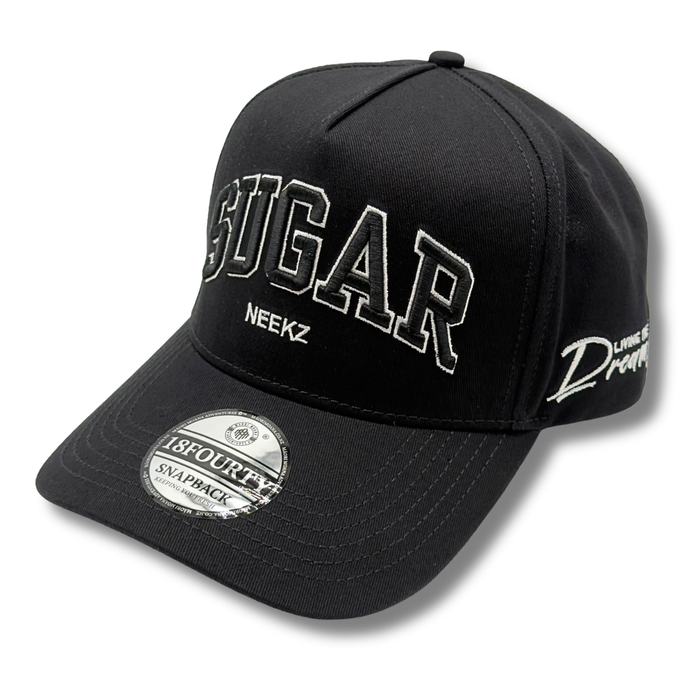 SUGAR NEEKZ BLACK OUT SNAPBACK