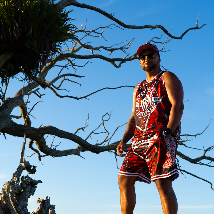 Summit Shorts Red Camo
