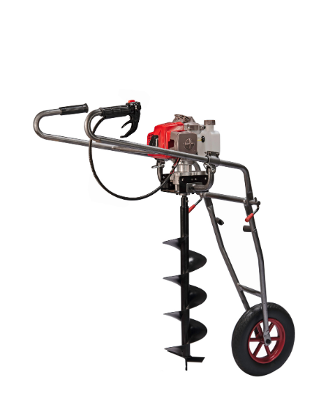 SVVAS Samrat Earth Auger With Foldable Trolley With 8Inch Bit 68Cc (Seat68)