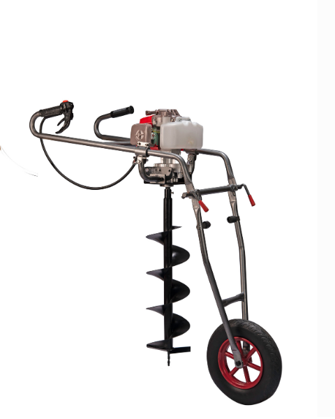 SVVAS Samrat Earth Auger With Foldable Trolley With 8Inch Bit 68Cc (Seat68)