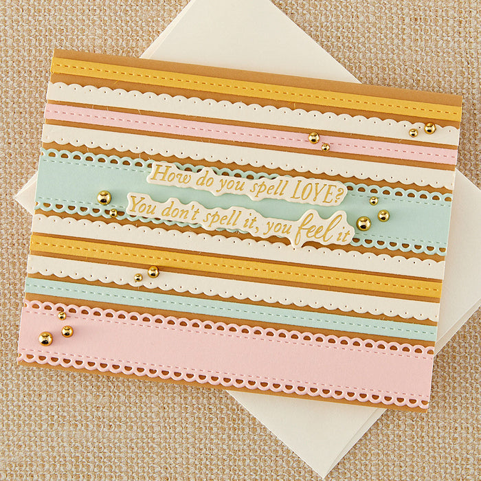 Sweet Sentiments Press + Foil Plate & Die Set with Simple Stories