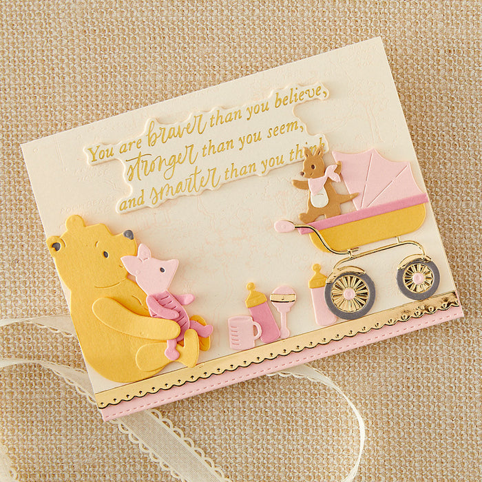 Sweet Sentiments Press + Foil Plate & Die Set with Simple Stories