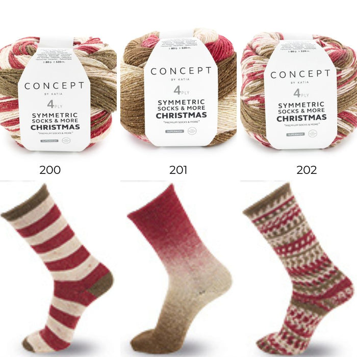 Symmetric Sock Christmas | Katia - This is Knit