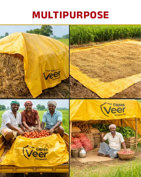 Tarpaulin/Tirpal/Tadpatri sheet- Tapas Veer 170 GSM HDPE, Multipurpose Covering sheet
