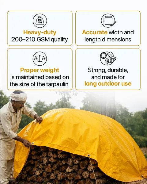 Tarpaulin/Tirpal/Tadpatri sheet- Tapas Veer 200 GSM HDPE, Multipurpose Covering sheet
