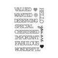 Textured Compliments Clear Stamp Set