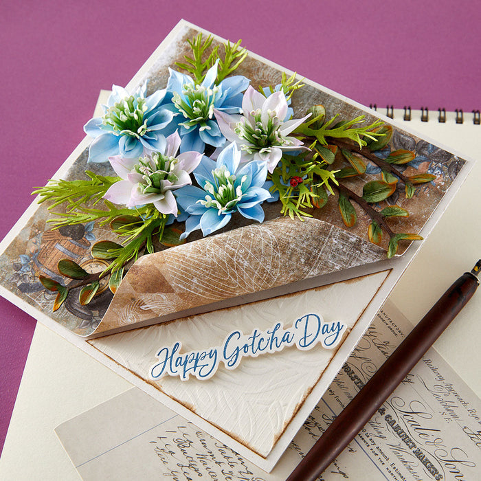 The Poet's Garden Sentiments Press + Foil Plate & Die Set by Susan Tierney-Cockburn