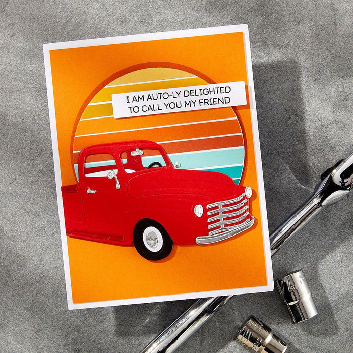 Timeless Truck Etched Dies by Mindy Eggen