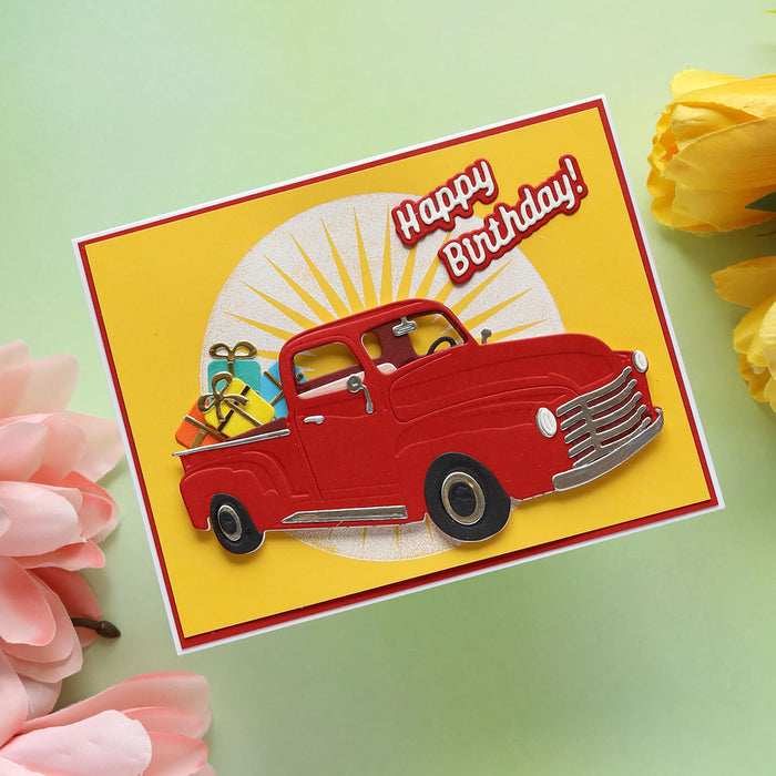 Timeless Truck Etched Dies by Mindy Eggen