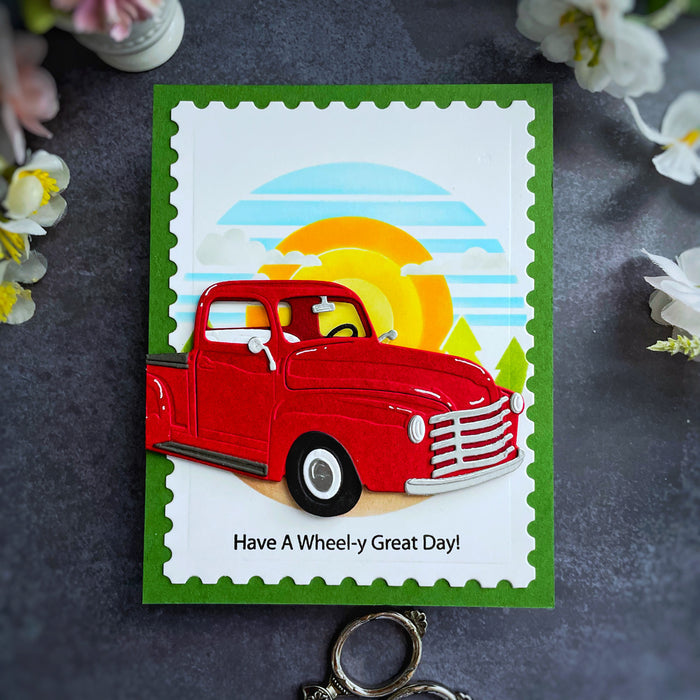Timeless Truck Etched Dies by Mindy Eggen