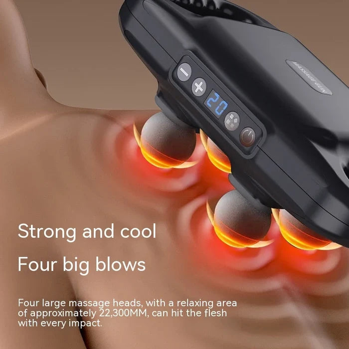 Transform Your Relaxation with Our Four Head Percussive Massage Gun