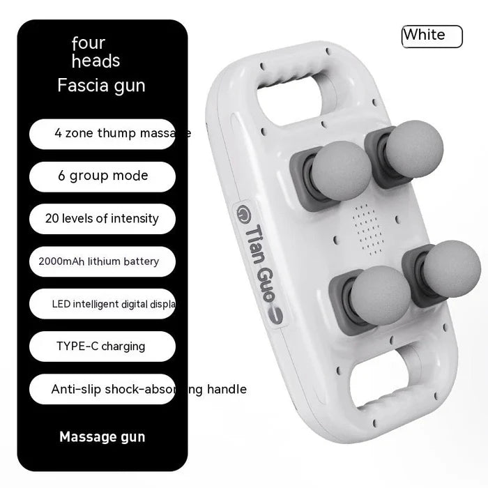 Transform Your Relaxation with Our Four Head Percussive Massage Gun