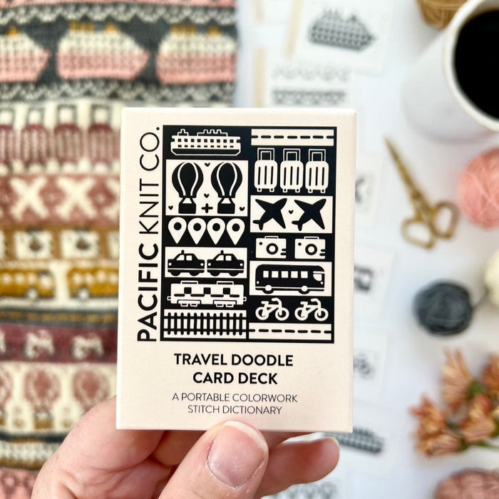 Travel Doodle Card Deck (Smaller Size) | Pacific Knit Co - This is Knit
