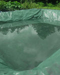 TUFFPAULIN 40FT X 40FT 150 GSM GREEN POND LINER TARPAULIN-TIRPAL