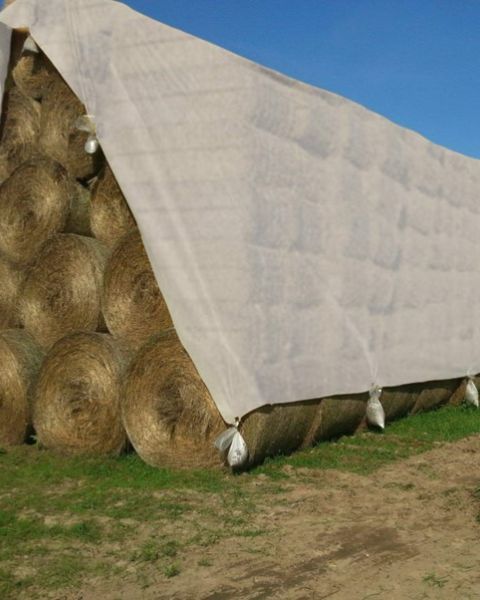 TUFFPAULIN 40FT X 30FT 200 GSM SILVER HAYCOVER SUPER HEAVY DUTY TARPAULIN- TIRPAL