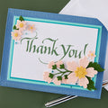 Upright Italic Thank You! Press + Foil Plate by Paul Antonio