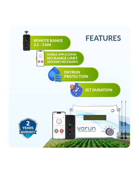Varun S3 Remote + Mobile Based Water Pump Controller