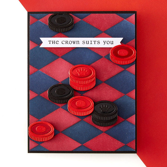 Well Played Sentiments Clear Stamp & Die Set