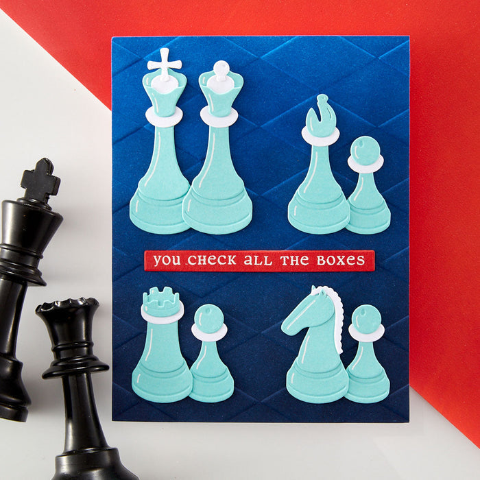 Well Played Sentiments Clear Stamp & Die Set