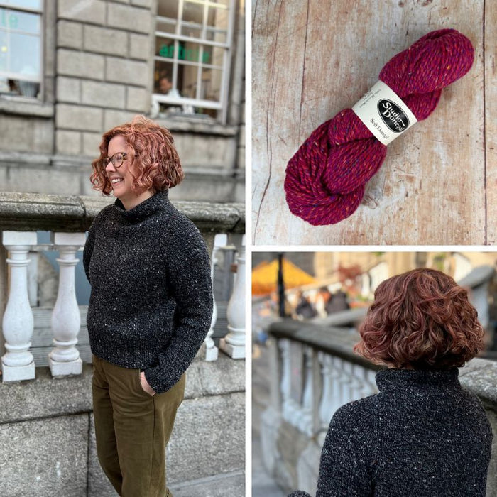 White Mountains Sweater | Studio Donegal Yarn Bundle - This is Knit