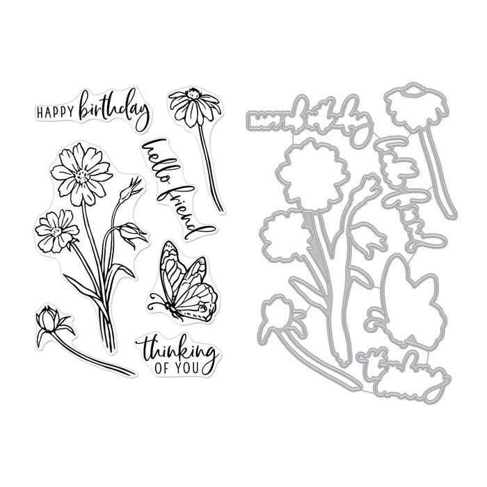 Wild Flowers Stamp & Cut