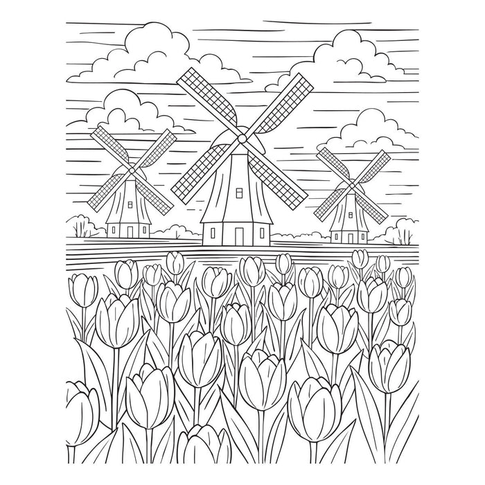 Windmills and Tulips Press + Foil Plate and Stencil Bundle by Yana Smakula