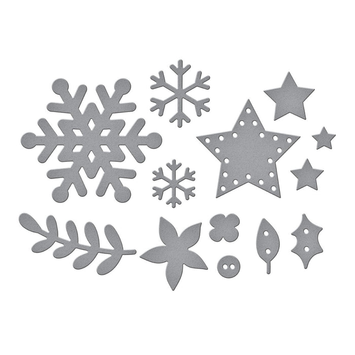 Winter & Christmas Embellishments Etched Dies by Sandi MacIver