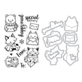 Winter Mail Critters Stamp & Cut