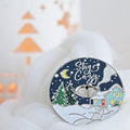 Winter Row Counter Enamel Pin | Twill + Print - This is Knit