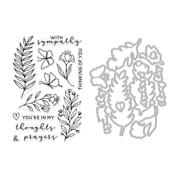 With Sympathy Stamp & Cut