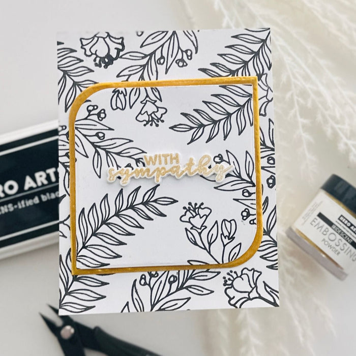 With Sympathy Stamp & Cut