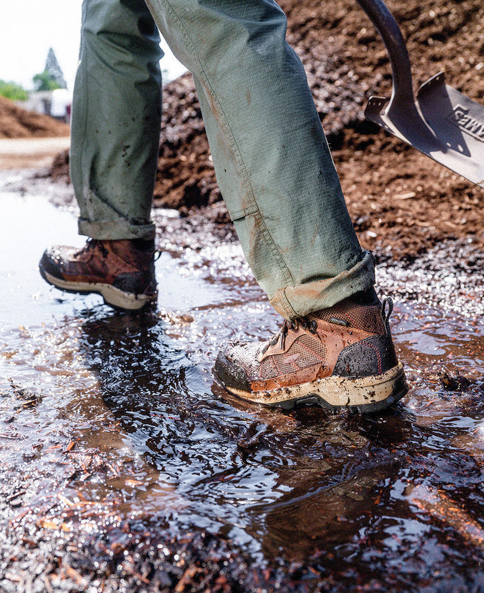 Women's CSA Skokie Waterproof Work Boot (Carbon Toe)  |  Bison/Black