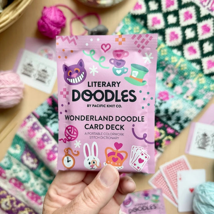 Wonderland Doodle Deck - Literary Series (13 Charts) | Pacific Knit Co - This is Knit