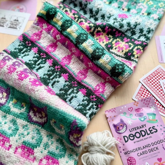 Wonderland Doodle Deck - Literary Series (13 Charts) | Pacific Knit Co - This is Knit