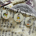 Woolly Puffin Stitch Markers | Emma Ball - This is Knit