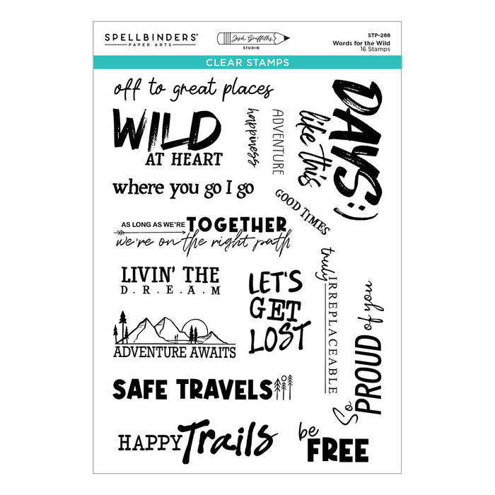 Words for the Wild Clear Stamp Set by Josh Griffiths Studio
