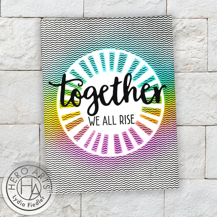 Zigzag Texture Bold Prints Cling Stamp